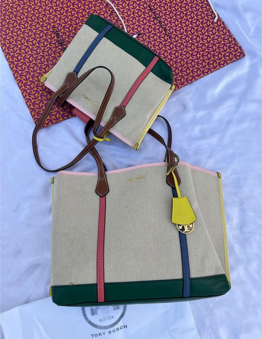 حقيبة توري بورش توت قماش
